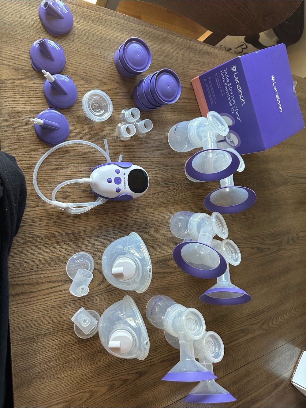 Lansinoh Thrive Electric Pump with lightly used and brand new accessories